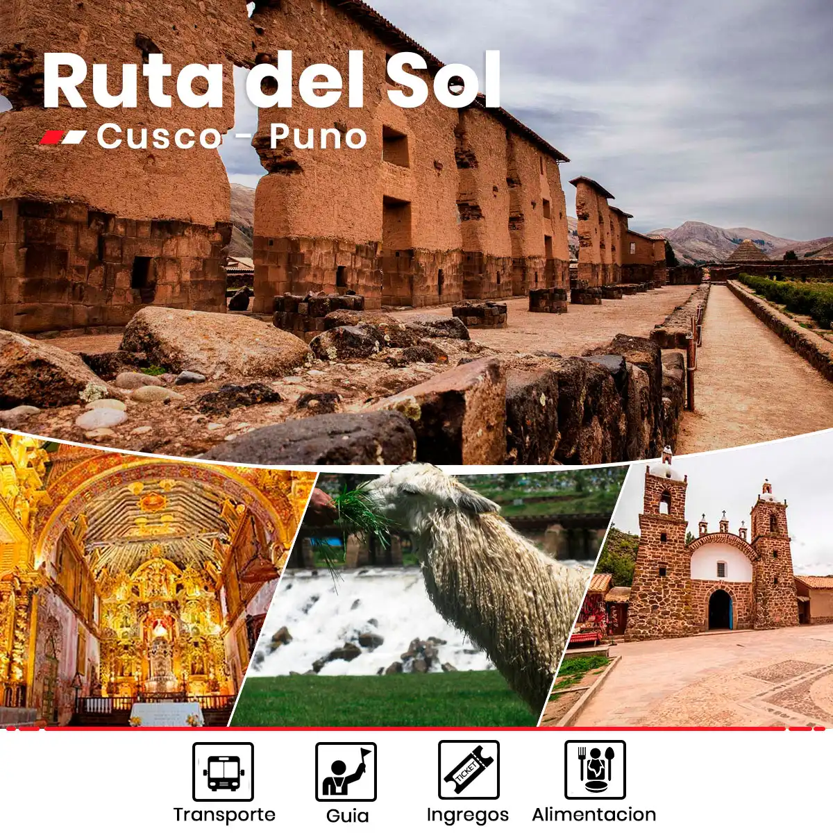 Ruta del sol Cusco-Puno wa.me/51964265060